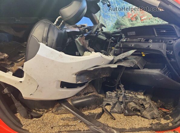 1FA6P8TH7G5242339 2016 FORD MUSTANG Оранжевый Вид салона спереди