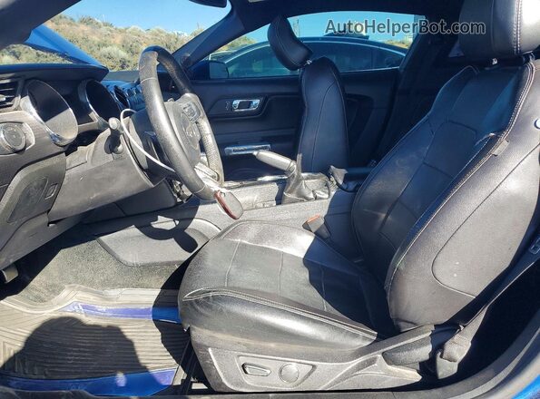 1FA6P8TH7H5257232 2017 FORD MUSTANG Blue Սալոնի դիմացի տեսք