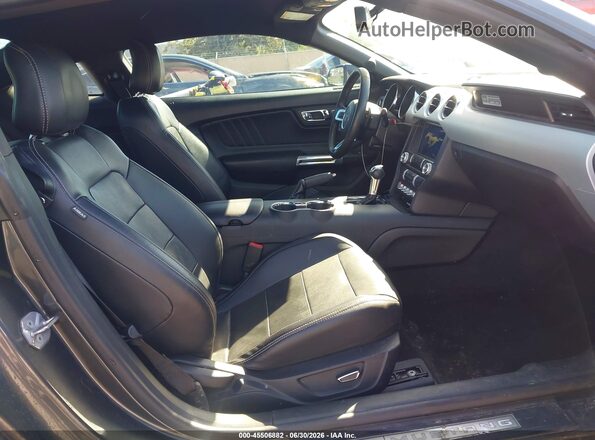 1FA6P8TH7H5340661 2017 FORD MUSTANG Серый Вид салона спереди