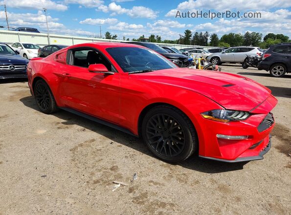 1FA6P8TH7J5102167 2018 FORD MUSTANG Red Передня права чверть