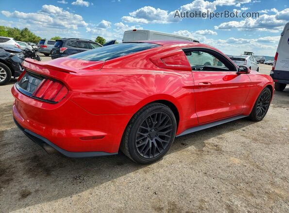 1FA6P8TH7J5102167 2018 FORD MUSTANG Red Задня права чверть