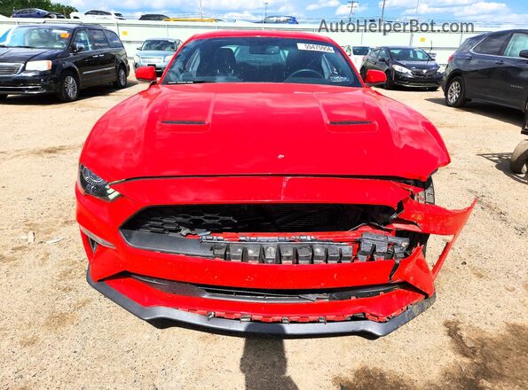1FA6P8TH7J5102167 2018 FORD MUSTANG Red Вид спереду