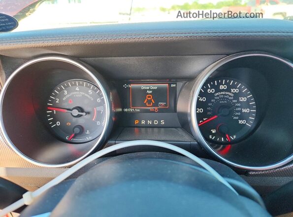 1FA6P8TH7J5105098 2018 FORD MUSTANG Maroon Instrument cluster view