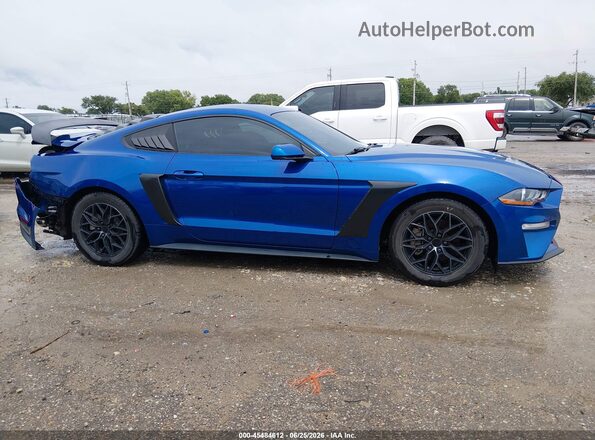 1FA6P8TH7J5120586 2018 FORD MUSTANG Blue Սալոնի հետևի տեսք