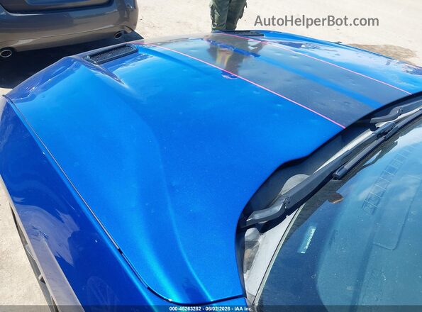 1FA6P8TH7J5183705 2018 FORD MUSTANG Blue Widok z przodu