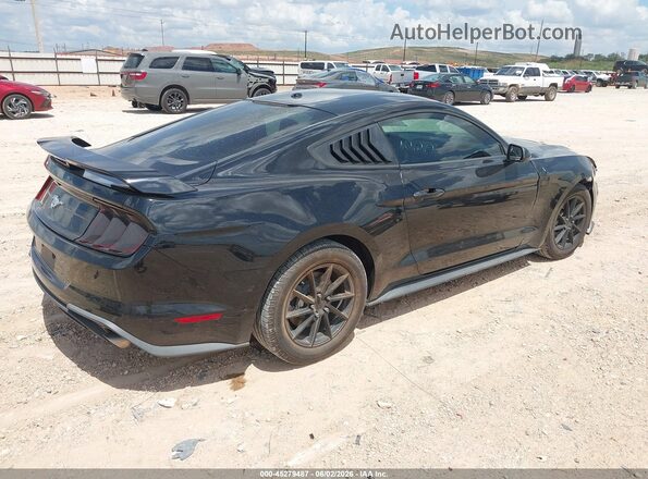 1FA6P8TH7K5130164 2019 FORD MUSTANG Black Задня права чверть