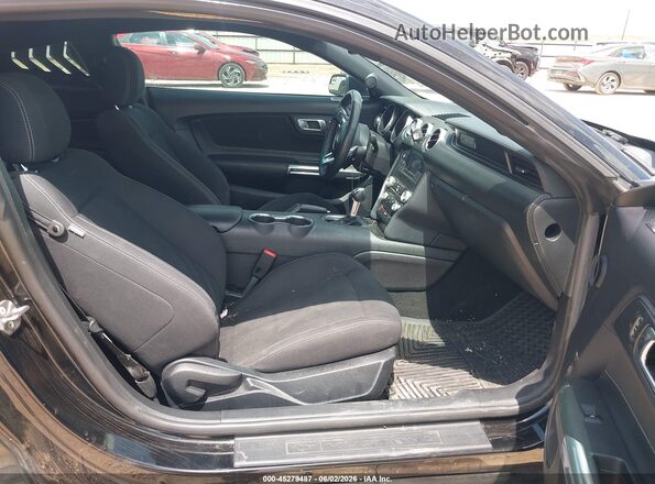 1FA6P8TH7K5130164 2019 FORD MUSTANG Black Вид салону спереду