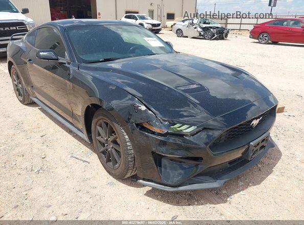 1FA6P8TH7K5130164 2019 FORD MUSTANG Black Вид спереду