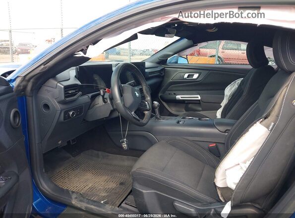 1FA6P8TH7R5137710 2024 FORD MUSTANG Blue Front interior view