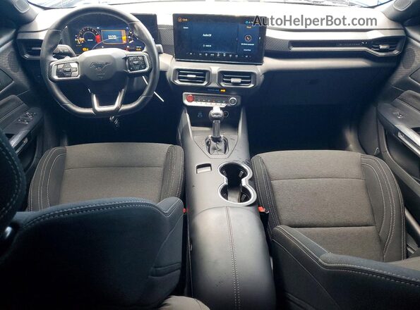 1FA6P8TH7S5110951 2025 FORD MUSTANG Blue Dashboard view