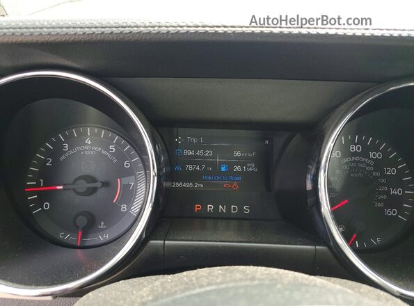 1FA6P8TH8G5322085 2016 FORD MUSTANG Черный Вид щитка приборов