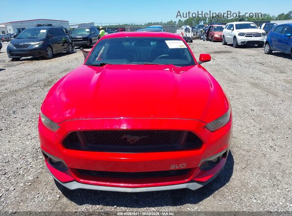 1FA6P8TH8H5343102 2017 FORD MUSTANG Red უკანა სალონის ხედი
