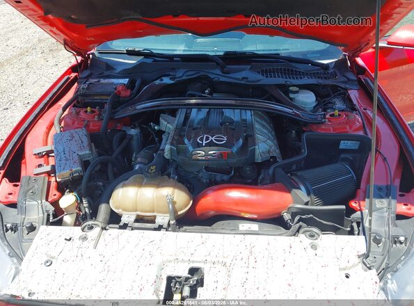 1FA6P8TH8H5343102 2017 FORD MUSTANG Red უკანა ხედი
