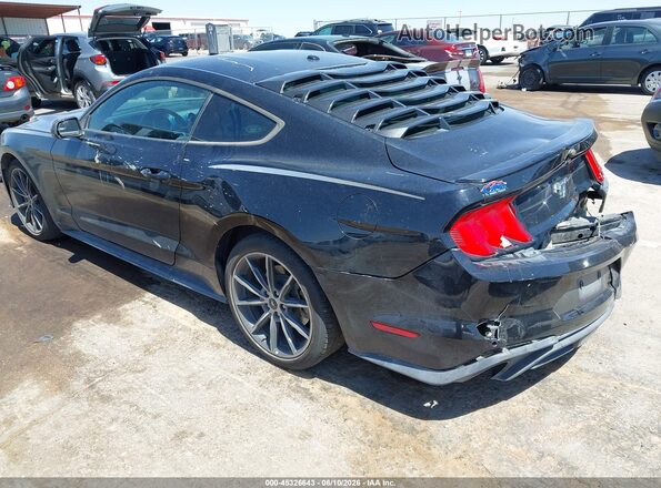 1FA6P8TH8J5159543 2018 FORD MUSTANG Black Trasero izquierdo