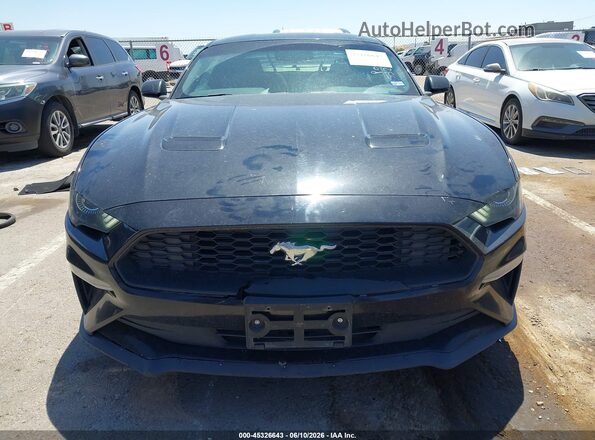 1FA6P8TH8J5159543 2018 FORD MUSTANG Black Vista del cuadro de instrumentos