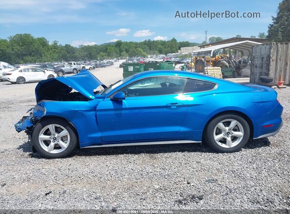 1FA6P8TH8K5204157 2019 FORD MUSTANG Blue Սալոնի 360 աստիճան տեսք