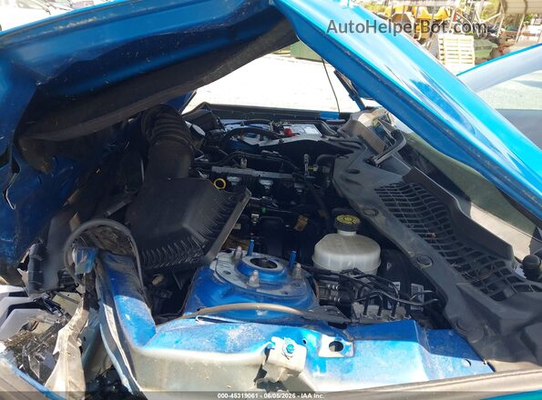 1FA6P8TH8K5204157 2019 FORD MUSTANG Blue Հետևի տեսք