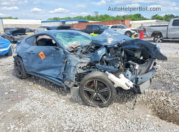 1FA6P8TH8S5107914 2025 FORD MUSTANG Teal Delantero derecho