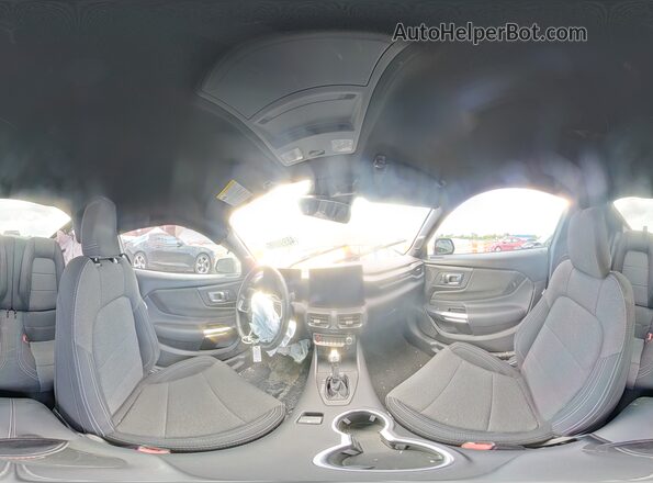 1FA6P8TH8S5121618 2025 FORD MUSTANG Black Vista interior de 360 grados