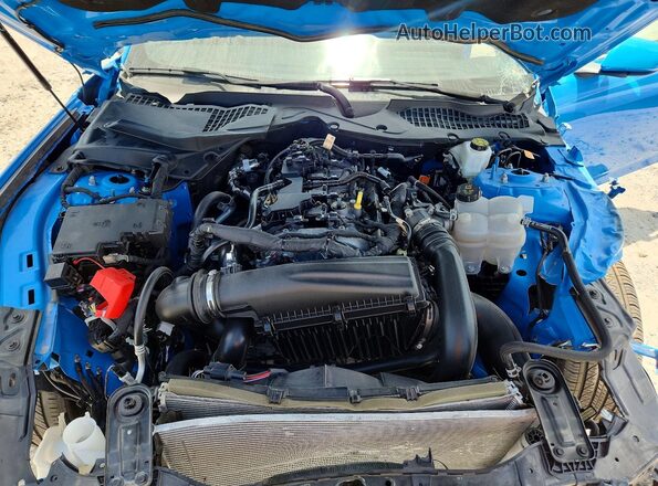 1FA6P8TH8S5129119 2025 FORD MUSTANG Синий Вид задней части салона