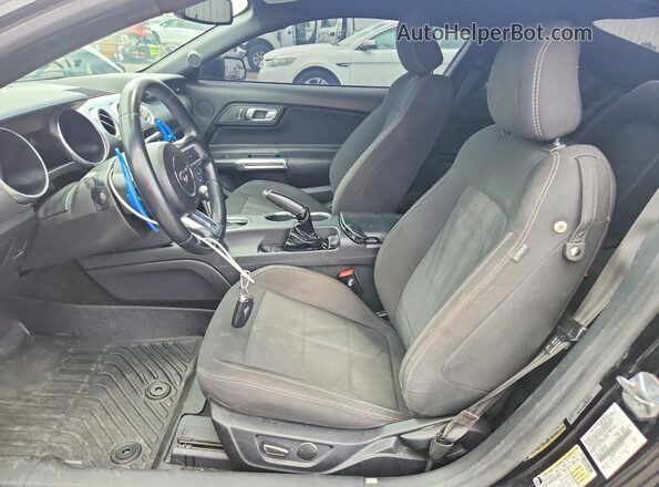 1FA6P8TH9J5183253 2018 FORD MUSTANG Black Vista interior delantera