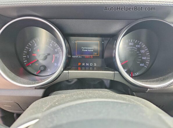1FA6P8TH9J5183253 2018 FORD MUSTANG Black Vista del cuadro de instrumentos