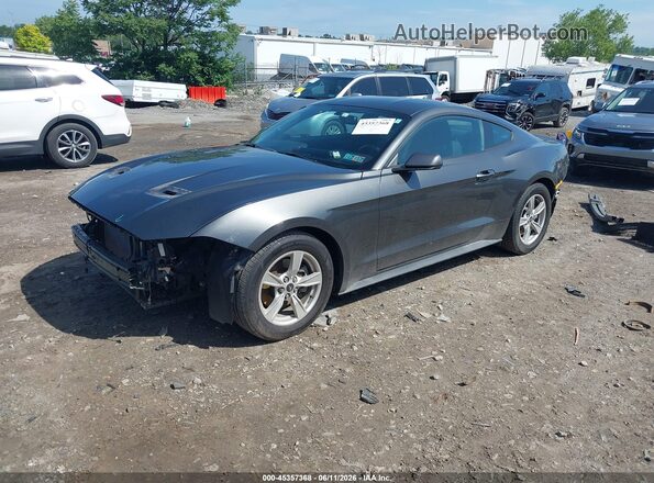 1FA6P8TH9L5149171 2020 FORD MUSTANG Gray Vista tres cuartos delantera izquierda