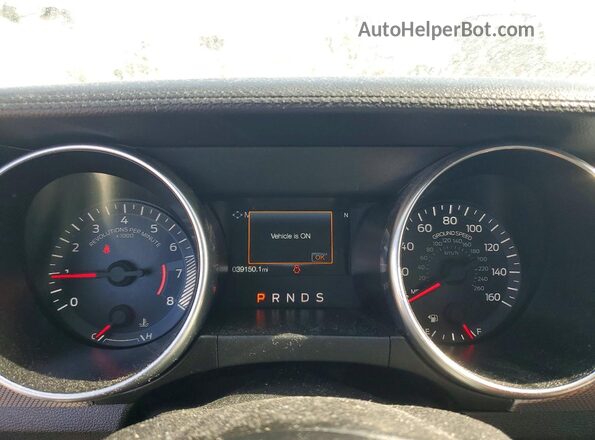 1FA6P8TH9L5161644 2020 FORD MUSTANG White Vista del cuadro de instrumentos