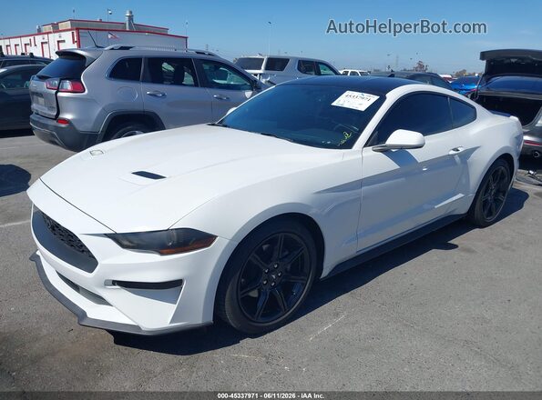 1FA6P8TH9L5181893 2020 FORD MUSTANG White წინა მარცხენა ხედი სამი მეოთხედიდან