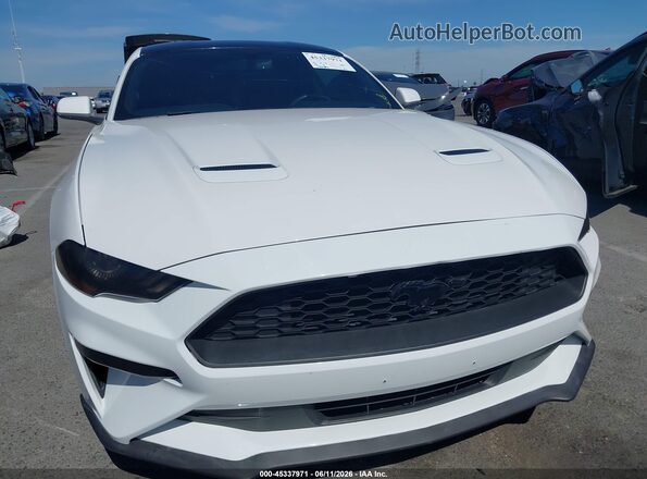 1FA6P8TH9L5181893 2020 FORD MUSTANG White წინა პანელის ხედი