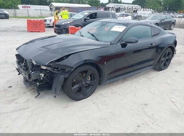 1FA6P8TH9M5145171 2021 FORD MUSTANG Black Przód lewy