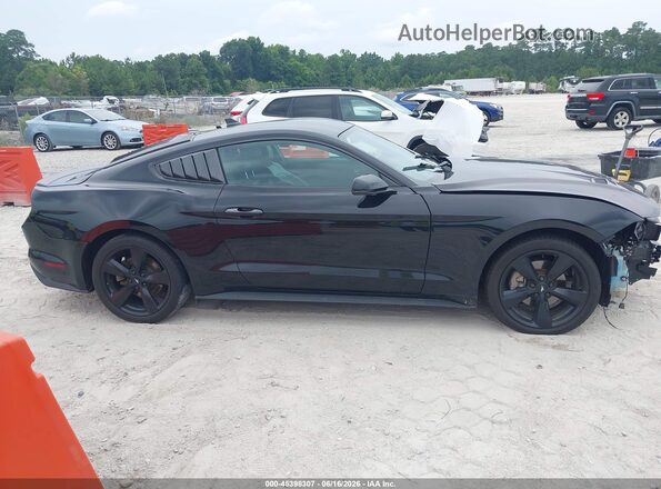 1FA6P8TH9M5145171 2021 FORD MUSTANG Black Widok wnętrza z tyłu