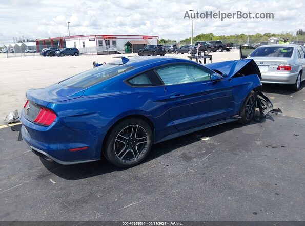 1FA6P8TH9N5111040 2022 FORD MUSTANG Blue Trasero derecho