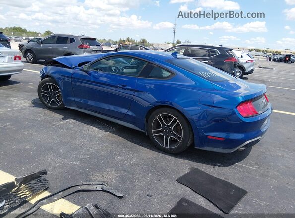 1FA6P8TH9N5111040 2022 FORD MUSTANG Blue Trasero izquierdo