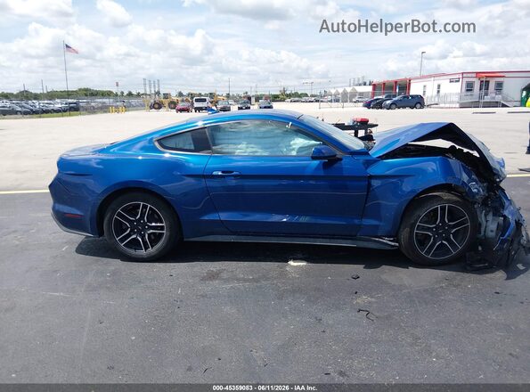 1FA6P8TH9N5111040 2022 FORD MUSTANG Blue Vista interior de 360 grados
