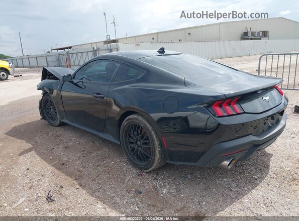 1FA6P8TH9R5109469 2024 FORD MUSTANG Черный Задняя левая четверть