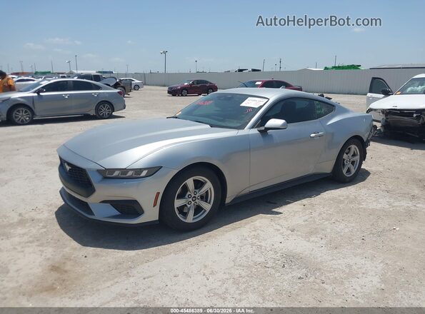 1FA6P8TH9R5111917 2024 FORD MUSTANG Silver Առջևի ձախ երեք քառորդ տեսարան