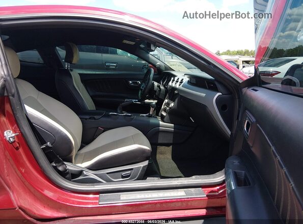 1FA6P8THXG5294466 2016 FORD MUSTANG Red Widok wnętrza z przodu