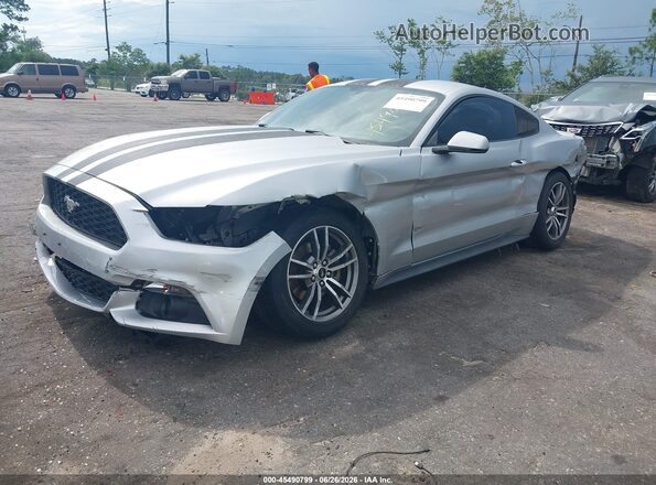 1FA6P8THXH5205545 2017 FORD MUSTANG Silver Vista tres cuartos delantera izquierda
