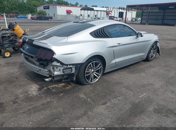 1FA6P8THXH5205545 2017 FORD MUSTANG Silver Trasero derecho