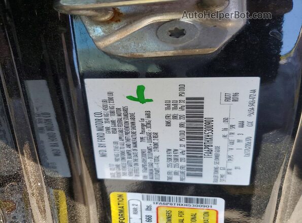 1FA6P8THXH5300901 2017 FORD MUSTANG Black Вид наклейки з VIN-кодом
