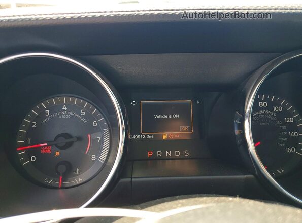 1FA6P8THXH5300901 2017 FORD MUSTANG Black Вид щитка приладів