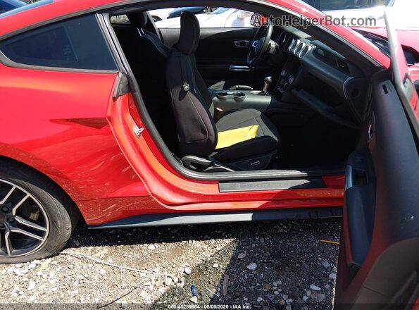 1FA6P8THXJ5106021 2018 FORD MUSTANG Red Vista interior delantera
