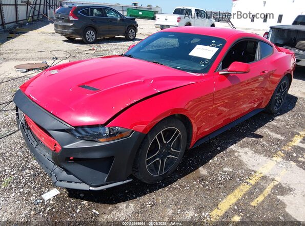 1FA6P8THXJ5106021 2018 FORD MUSTANG Red Vista tres cuartos delantera izquierda
