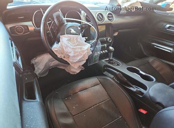 1FA6P8THXJ5123482 2018 FORD MUSTANG Blue Вид панелі приладів
