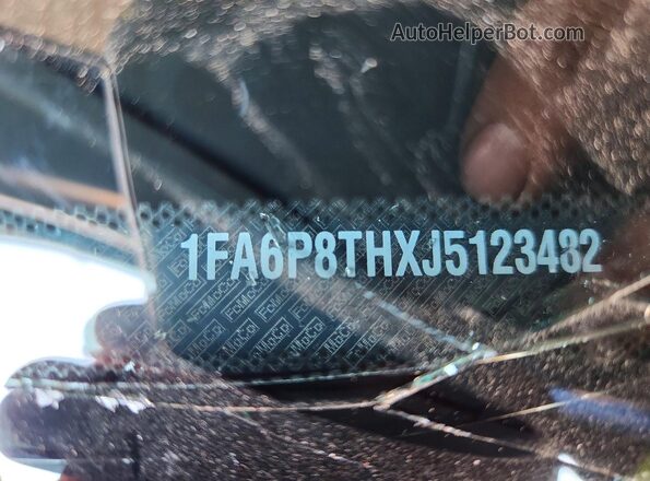 1FA6P8THXJ5123482 2018 FORD MUSTANG Blue Вид підкапотного простору