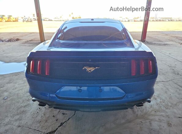 1FA6P8THXJ5123482 2018 FORD MUSTANG Blue Вид ззаду