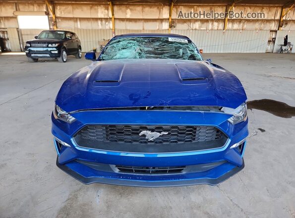 1FA6P8THXJ5123482 2018 FORD MUSTANG Blue Вид спереду