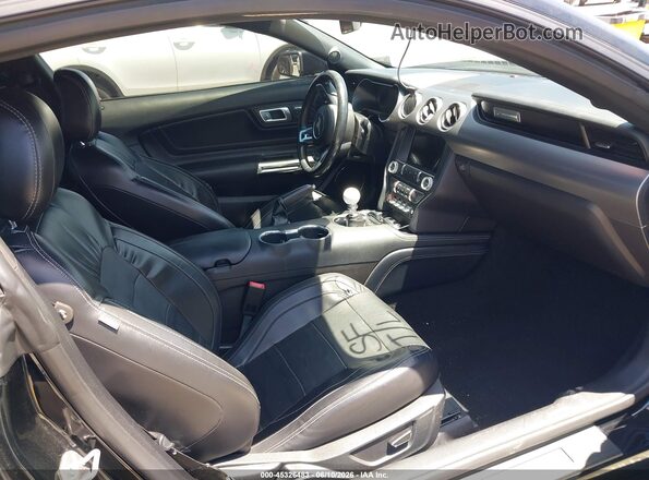 1FA6P8THXK5143605 2019 FORD MUSTANG Black Front interior view