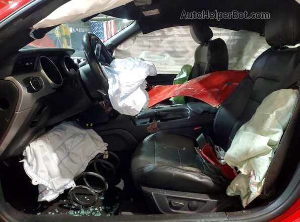 1FA6P8THXL5111643 2020 FORD MUSTANG Red Вид салону спереду